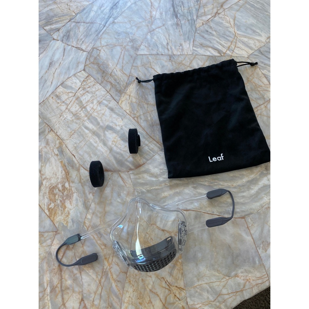 Leaf HEPA Clear Face Mask Transparent Silicone Respirator Techwear Cyberpunk
